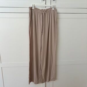 H&M Tan Pull On Pocket Straight Pants Size Medium